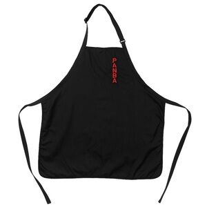 Panda Express Employee Apron Black Embroidery Unisex One Size Uniform Work